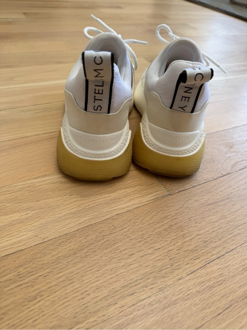 Stella McCartney white Eclypse Sneakers Sz 38 - Picture 3 of 3